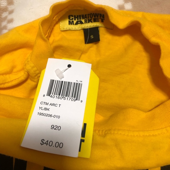 NWT Chinatown Market Yellow Tshirt - Picture 3 of 5